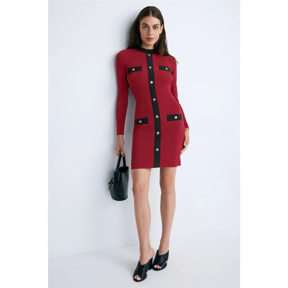 Alexia Admor - Juniper Crewneck Fully Knit Dress - Size Medium